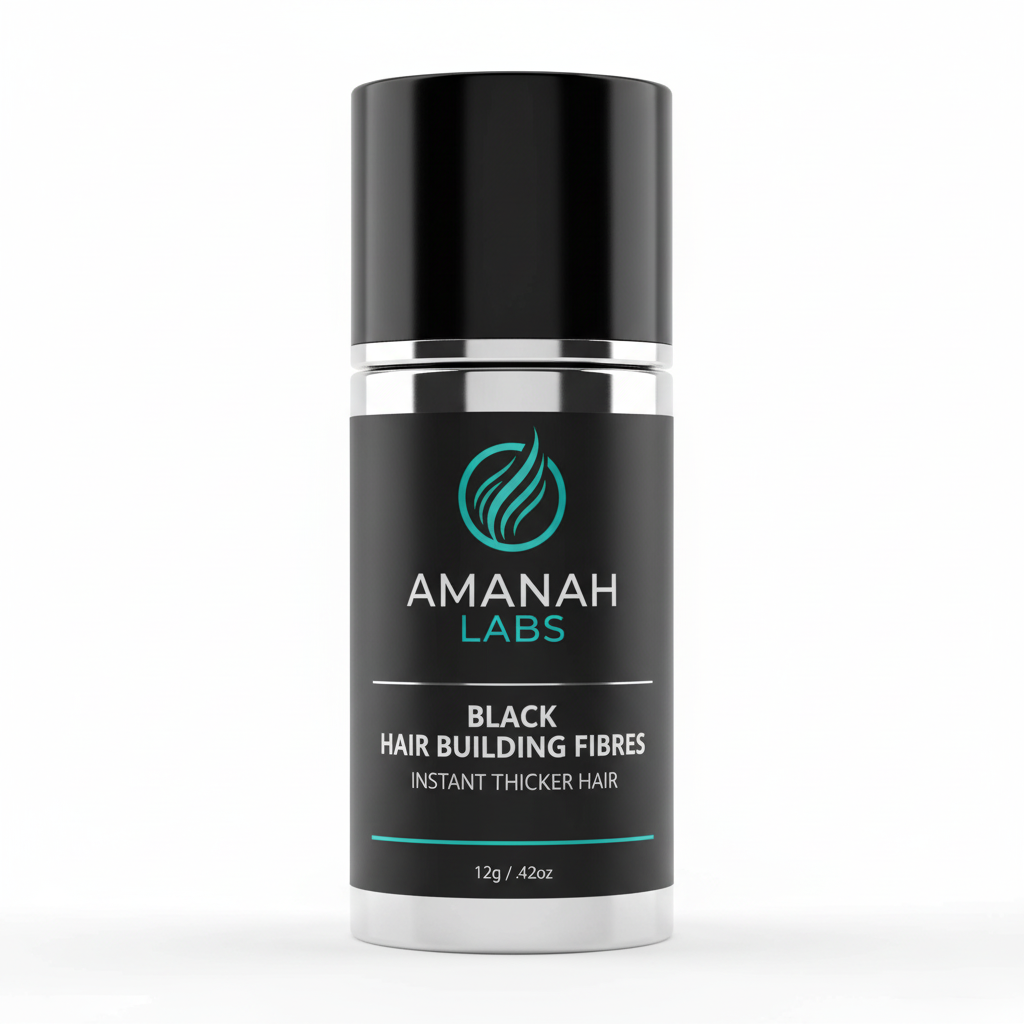 Black Hair Building Fibres - Instant Thicker Hair 12G/.42oz