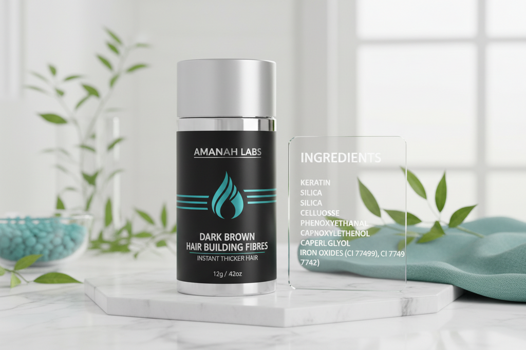 Dark Brown Hair Building Fibres - 27.5g - Instant Thicker Hair