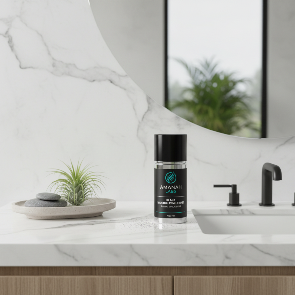 Black Hair Building Fibres - 27.5g - Instant Thicker Hair