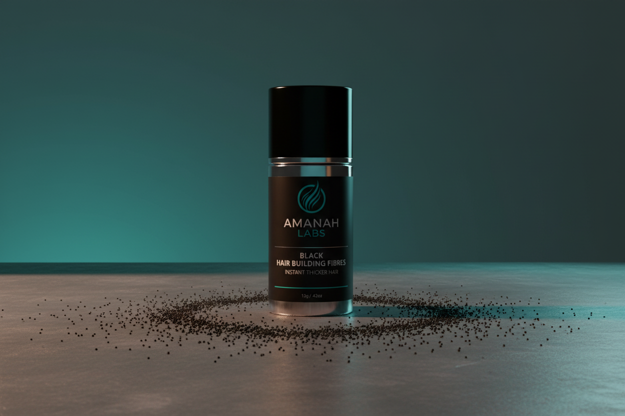 Black Hair Building Fibres - Instant Thicker Hair 12G/.42oz